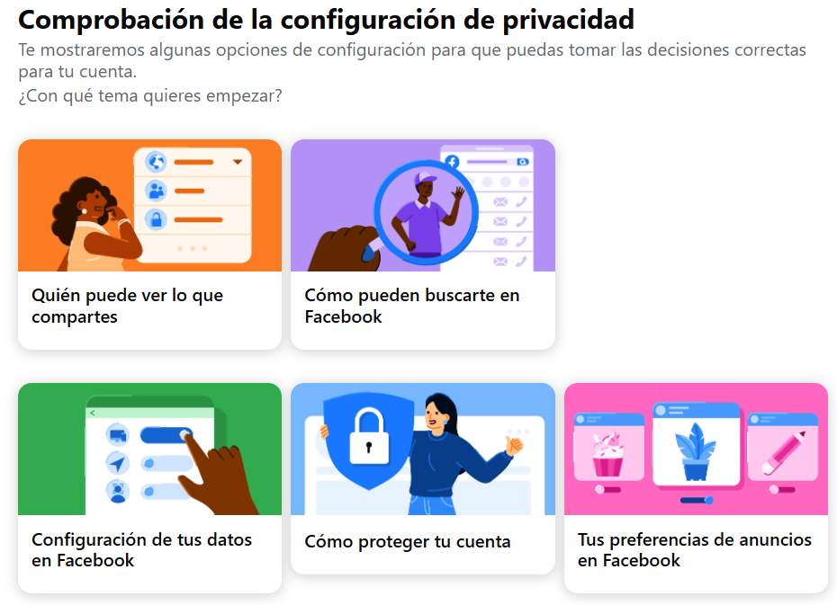 configuracion privacidad fb