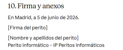 firma y anexos